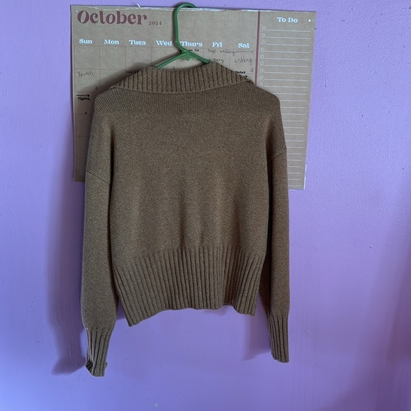 Reformation Beckie Cashmere Collared Sweater M - Picture 7 of 7